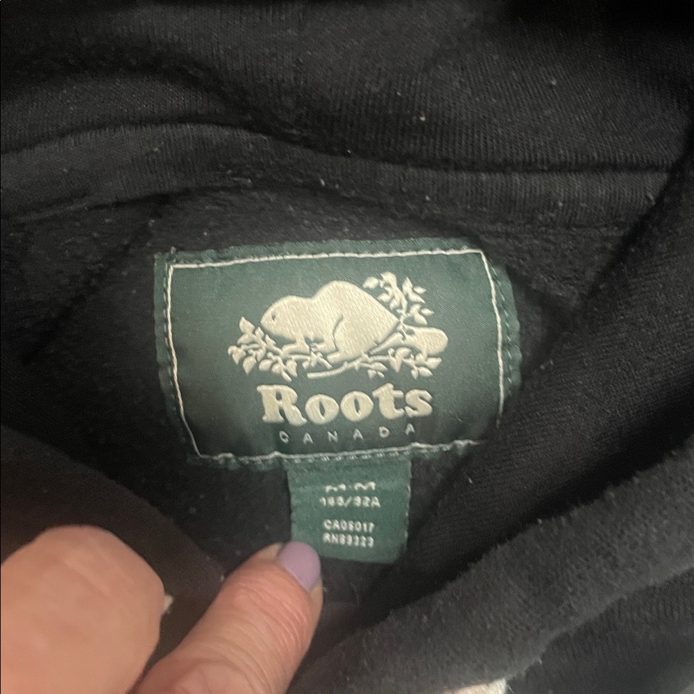 Roots Black Hoodie for Men - Picture 2 of 9